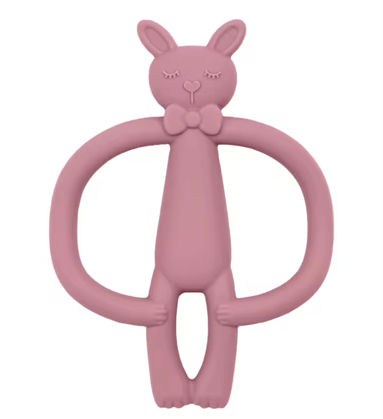 Bunny Baby Teether Mauve