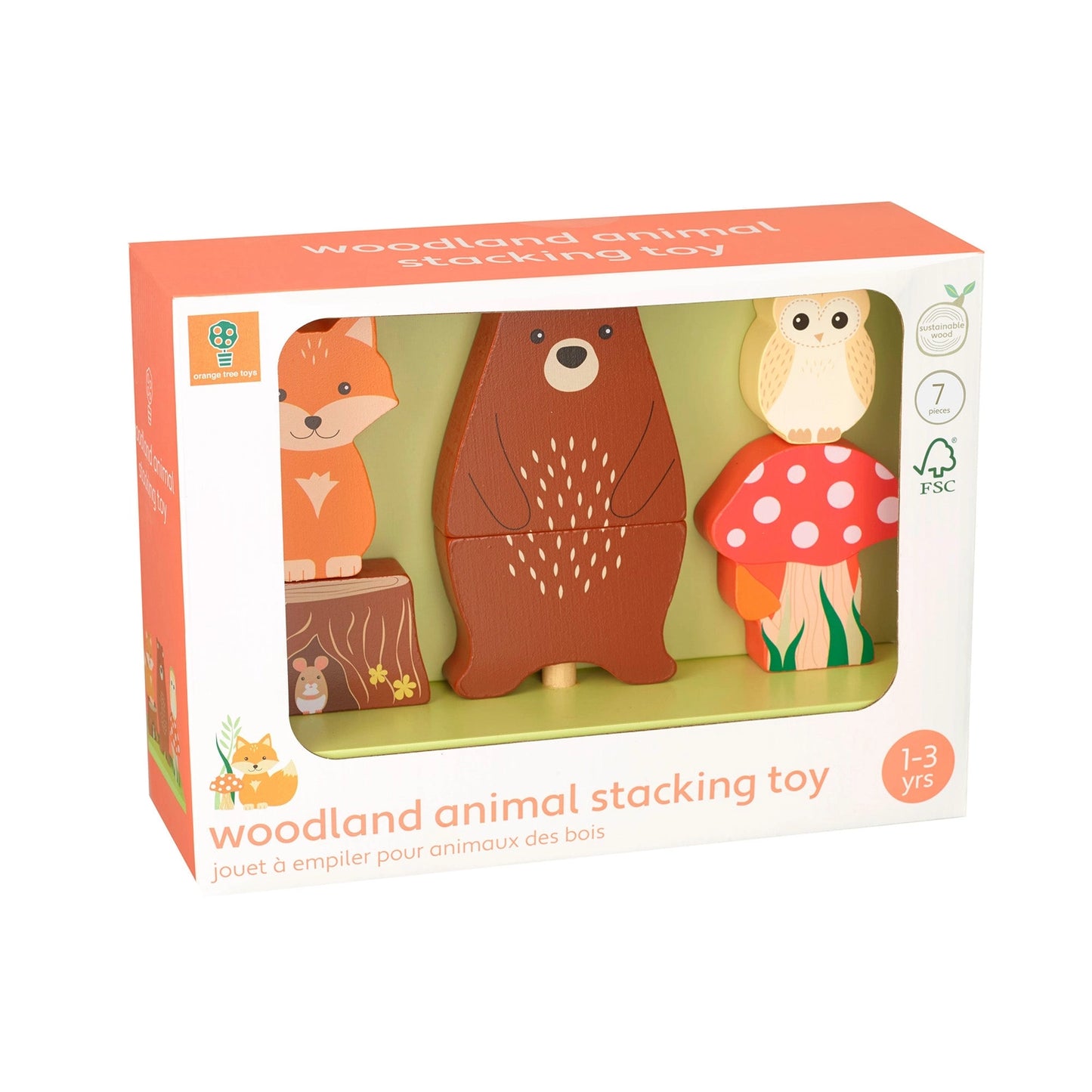 Woodland Wooden Stacking Toy