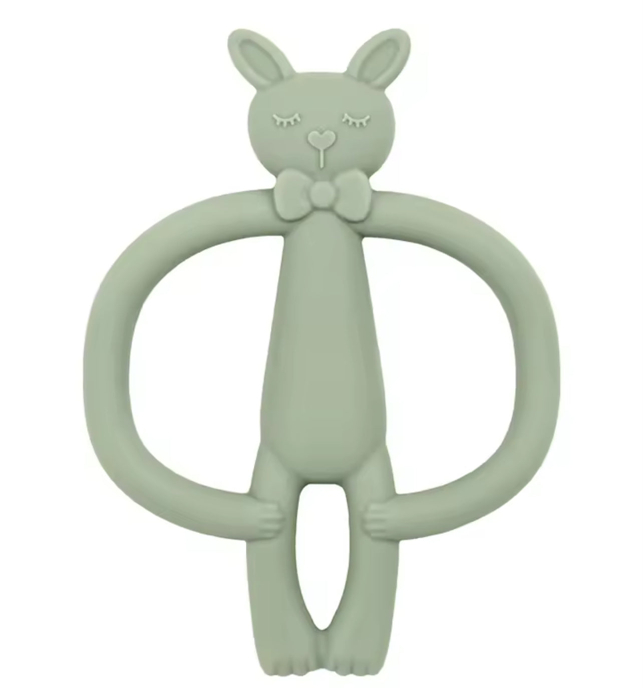 Bunny Baby Teether Green