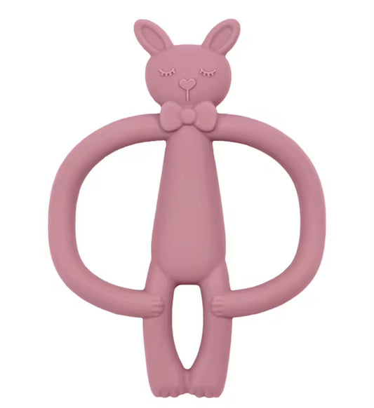 Bunny Baby Teether Mauve