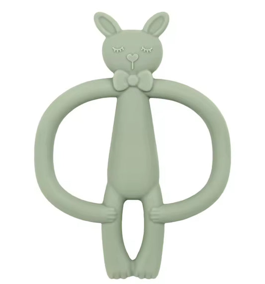 Bunny Baby Teether Green